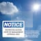 Signmission Restricted Access Entry By Management Approval OSHA Notice Sign, Vinyl Decal, 5in W x 3.5in L, 2PK OS-2PACK-NS-D-35-L-18067 - alternate 6